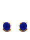 Bizoutaki Earrings made of Silver Gold Plated with Stones
