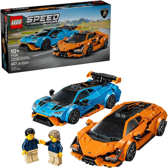 LEGO Speed Champions Lamborghini Revuelto & Huracán STO за 10+ Години 607 Бройки
