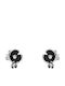 Bizoutaki Earrings made of Silver Gold Plated with Stones & Pearls