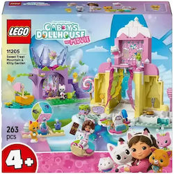 LEGO Gabby's Dollhouse Sweet Treat Mountain & Kitty Garden Pentru 4+ Ani 263 Bucăți
