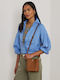 Leather Women's Bag Shoulder Tabac Brown