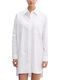 Καλοκαιρινό Mini Σεμιζιέ Φόρεμα Brilliant White