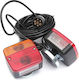 Tail Lights 4 Functions Trailers Carriers Caravans Magnet 7.5m Cable