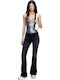1969 D-ebbey Blugi de damă cu croială bootcut Blue-black