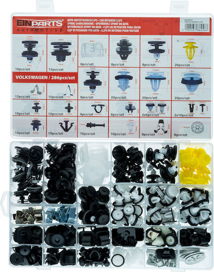 Clips Fasteners Dedicated Vw Set 286 Pcs
