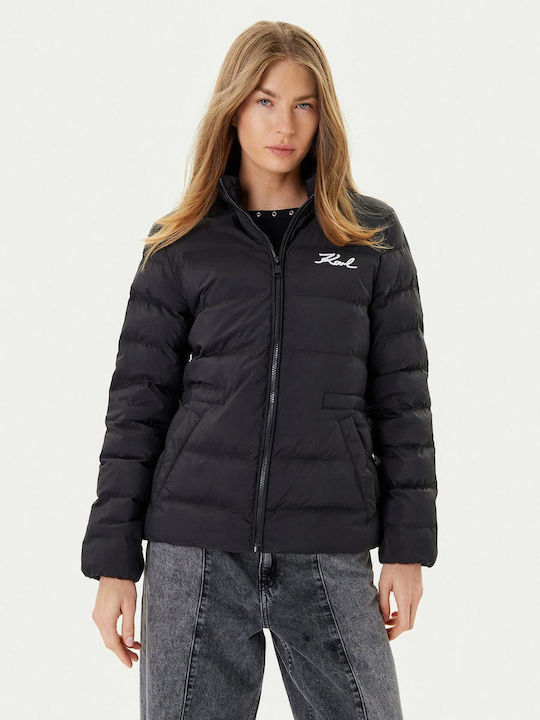 Women's Puffer Jacket for Winter Black