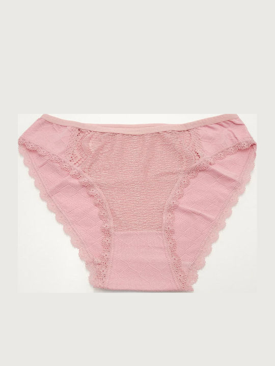 Power Flower Women's Slip with Lace Pink