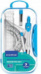 Starpak Σετ 7 Γεωμετρικά Όργανα Μπλε