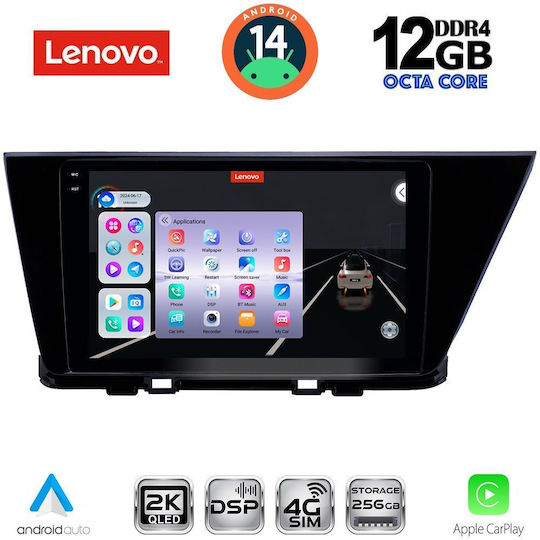 Lenovo Car Audio System for Kia Niro 2017-2021 (Bluetooth/USB/WiFi/GPS/Apple-Carplay/Android-Auto) with Touch Screen 9"