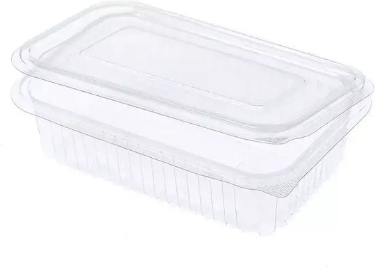 Einweg-Plastikgeschirr Eingebetteter Deckel Kasette Transparent PET 1000cc 100Stück