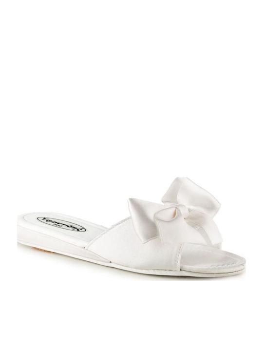 Yfantidis Bridal Slippers White