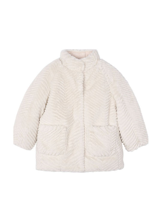 Kinder Pelz Lang Beige