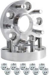 Wheel Spacers 25mm 5x114.3 64.1 14x1.50 Tesla Simoni Racing 2 Pieces Wheel Spacers 25mm 5x114.3 64.1 14x1.50 Tesla Simoni Racing 2 Pieces