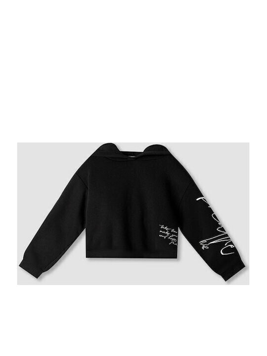 Nek Kids Wear Kids Sweatshirt with Hood Black