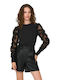 Women's Blouse Long Sleeve Black