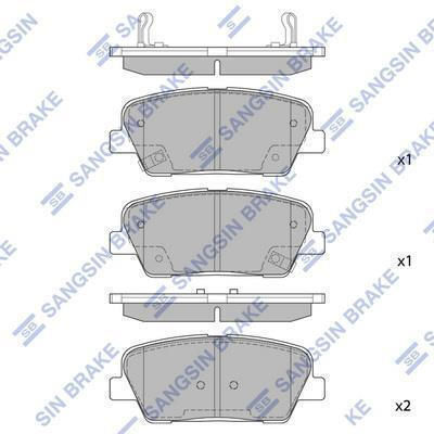 Brake Pads Rear Hyundai I30 Santa Fe Kia Sorento Sp1247-6265