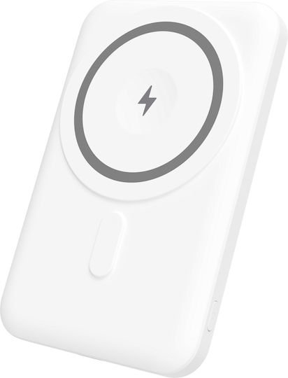 Yenkee YPB 501 MagSafe Power Bank 5000mAh 20W mit USB-C Stromlieferung Weiß
