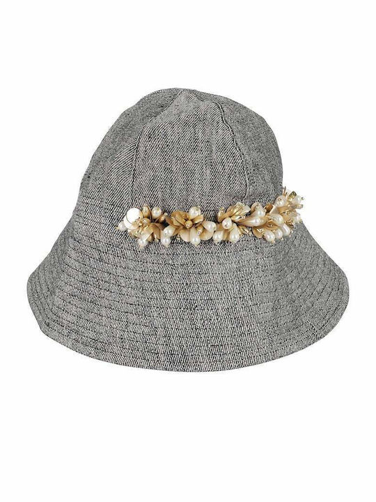 Semicouture Pălărie Bucket Din In Gri Pentru Femei