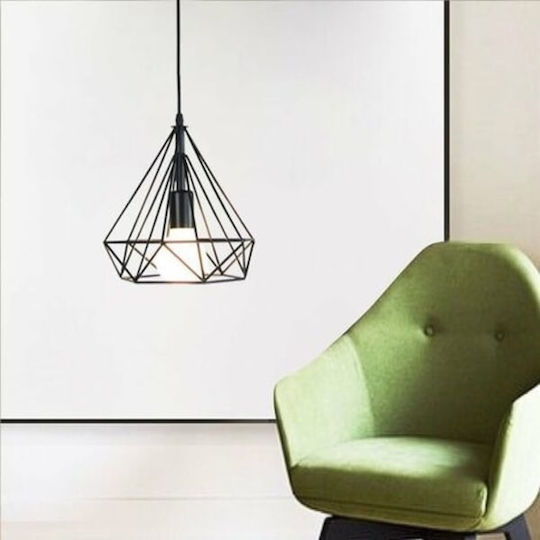 Diamond Pendant Light Black 25x25cm Diamond Pendant Light Black 25x25cm