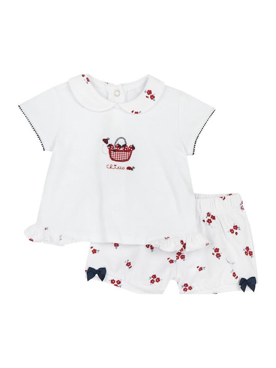 Kids' Set with Shorts Summer 2pcs White
