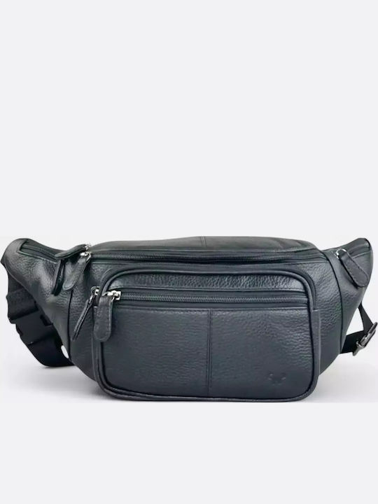 Calfnero Leather Waist Bag Black Calfnero Leather Waist Bag Black