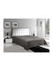 Matex Tagesdecke Einzelbett aus Polyester Schwarz 170x210cm