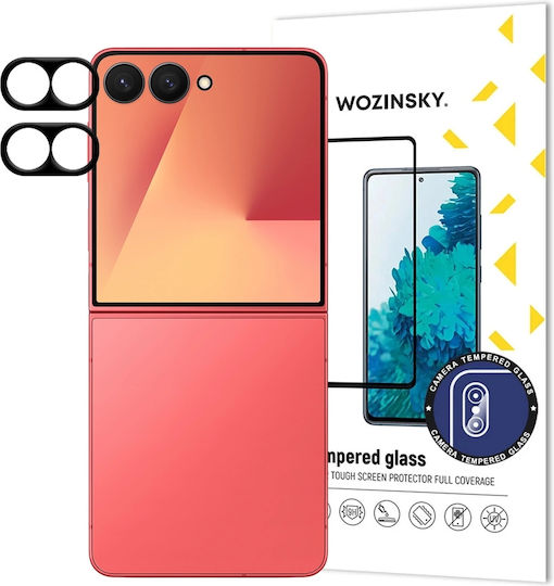 Wozinsky Full Camera Protection Tempered Glass Black for the Samsung Galaxy Z Flip 7