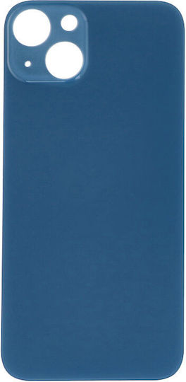 Apple iPhone 13 Battery Door Adhesive Large Hole Blue Logo OEM