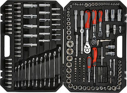 Proline 58216 Set Chei Tubulare și Chei Cu Clichet 1/2" & 3/8" & 1/4" 216 Bucăți Proline 58216 Set Chei Tubulare și Chei Cu Clichet 1/2" & 3/8" & 1/4" 216 Bucăți