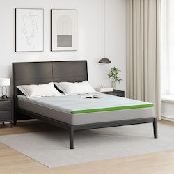 vidaXL Matratzentopper Doppel Polyester 140x200...