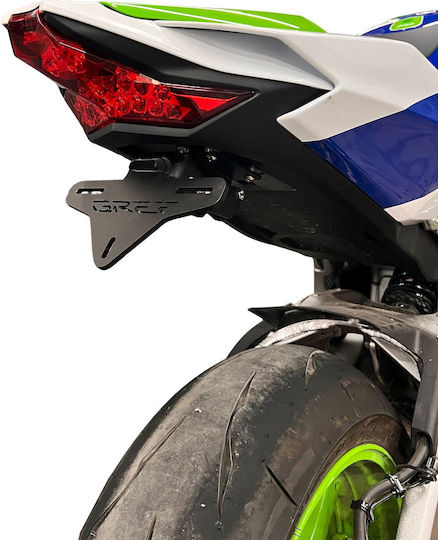 Αναδιπλούμενη Βάση Πινακίδας Kawasaki Ninja Zx-10r 2024-2025 (με Κουμπί)
