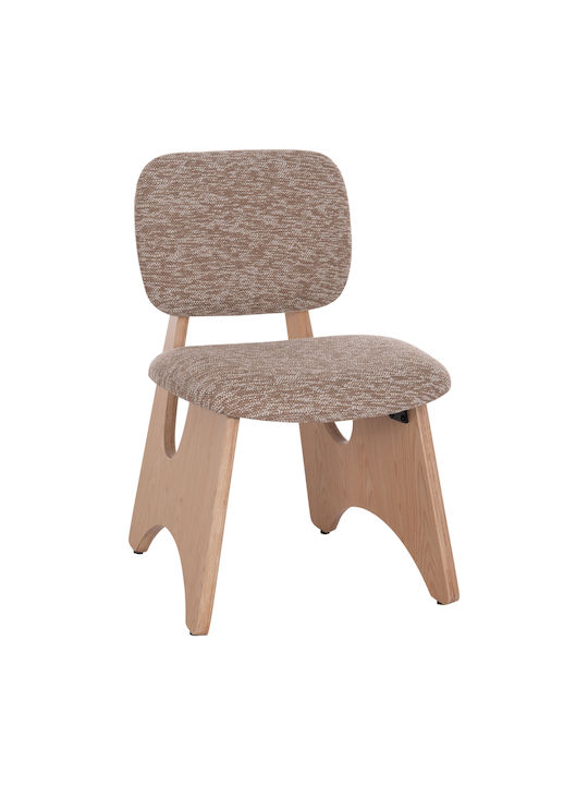 Bellisi Dining Room Fabric Chair Coffee 53x56x78cm 2pcs