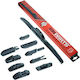Hybrid Car Wiper Multiclip Easy-Click 9 Adapters 430 mm