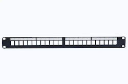 Lanview Panou De Conexiune Cat6a Stp Cu 24 Porturi 1u Dulap Rack De 19 Inch Lanview Panou De Conexiune Cat6a Stp Cu 24 Porturi 1u Dulap Rack De 19 Inch