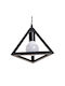 Diamond Pendant Light Black 25x20cm