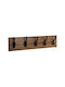 Pakketo Wall Hanger Terty Metal 10 Hooks Brown 50x13x8.5cm