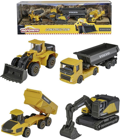 Majorette Excavator Construction Vehicles Volvo Construction Giftpack