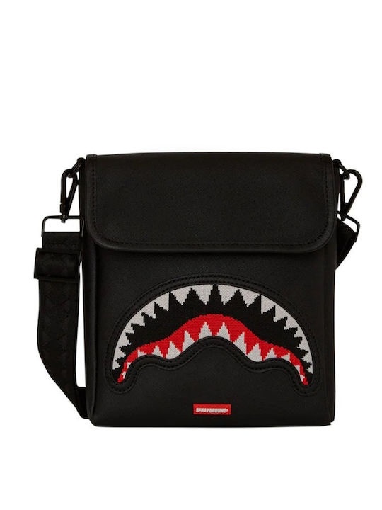 Sprayground Fly Knit Mouth Men's Bag Shoulder Crossbody Black