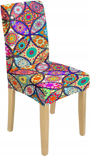 Ubieramy Meble Elastic Cover for Chair Colorful Patterns 1pcs