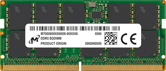 Micron DDR5 με Module 1x16GB και Ταχύτητα 5600 για Laptop