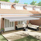 vidaXL Awning fabric Gray 3.5x6m