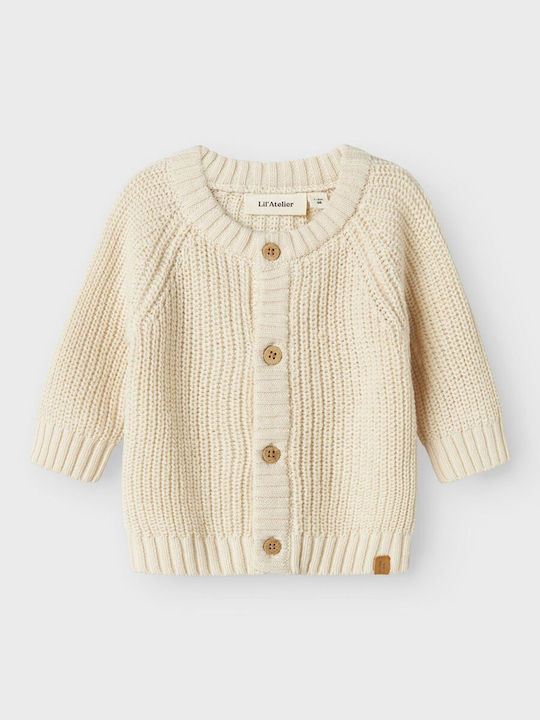 Kids Cardigan Knitted Beige