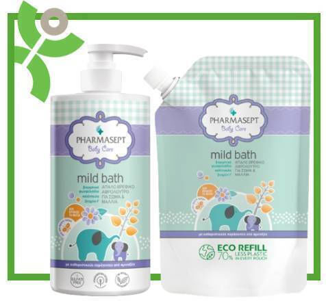 Pharmasept Mild Bath 1000ml & Refill Ανταλλακτικό, 900ml