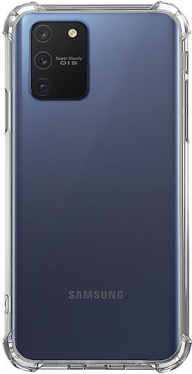 Samsung S10 Lite Stoßfeste Handyhülle Transparentes Silikon Antivibrations-Ecken Kunststoff Rückseite Ishield Klar