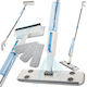 Spray Mop 2 in 1 – Floors Windows 3 Microfiber Cloths Window Cleaning Accessory 124cm White 10p