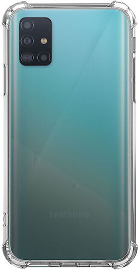 Husă Samsung A51 Rezistentă la Șocuri Culoare Transparentă Silicon Anti-șoc Colțuri Plastic Back Ishield Clar