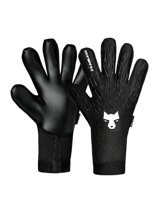 Fearless Goalkeepers Wolf Pro Adults & Kids Goalkeeper Gloves Black Onyx Black