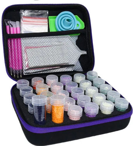 30 Pcs Kit Storage Cases Tools Painting Mosaic Tiles Diamond Dotz