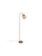 Trio Lighting Bidar Φωτιστικό Δαπέδου Υ147xΜ22εκ. με Ντουί για Λαμπτήρα E27 Καφέ