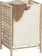 Wenko Laundry Basket Wooden 48lt